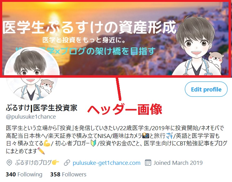 Canvaがtwitterのヘッダー作成におすすめ みんなのデザインも見たい 医学生ぷるすけの資産形成